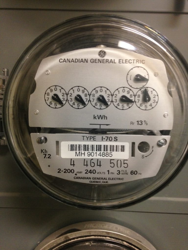 Residential electrical meter, unrelated to any specific local dig