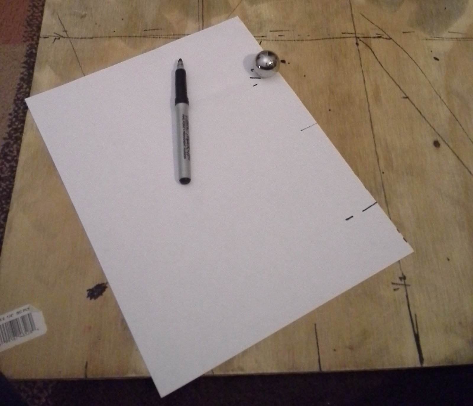 Notebook and pen for recording route and intersection information