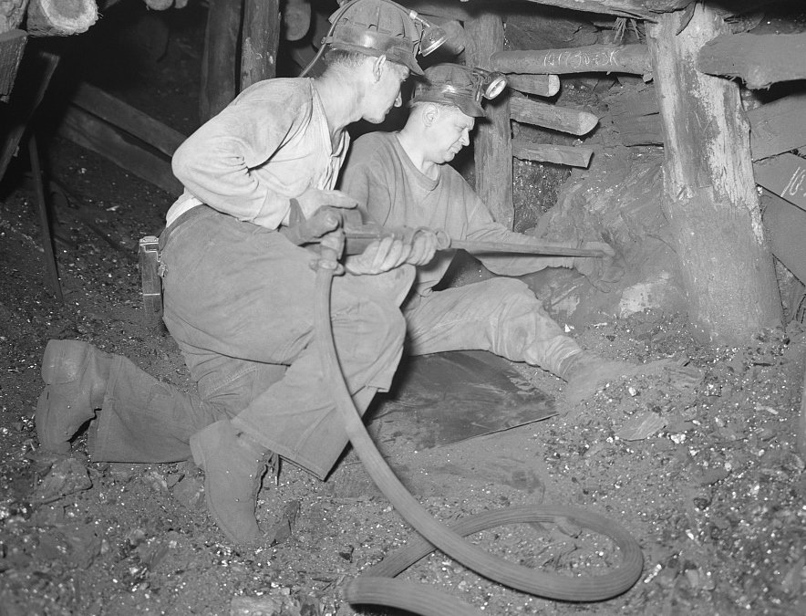 Historic coal miners near Shenandoah, 1938