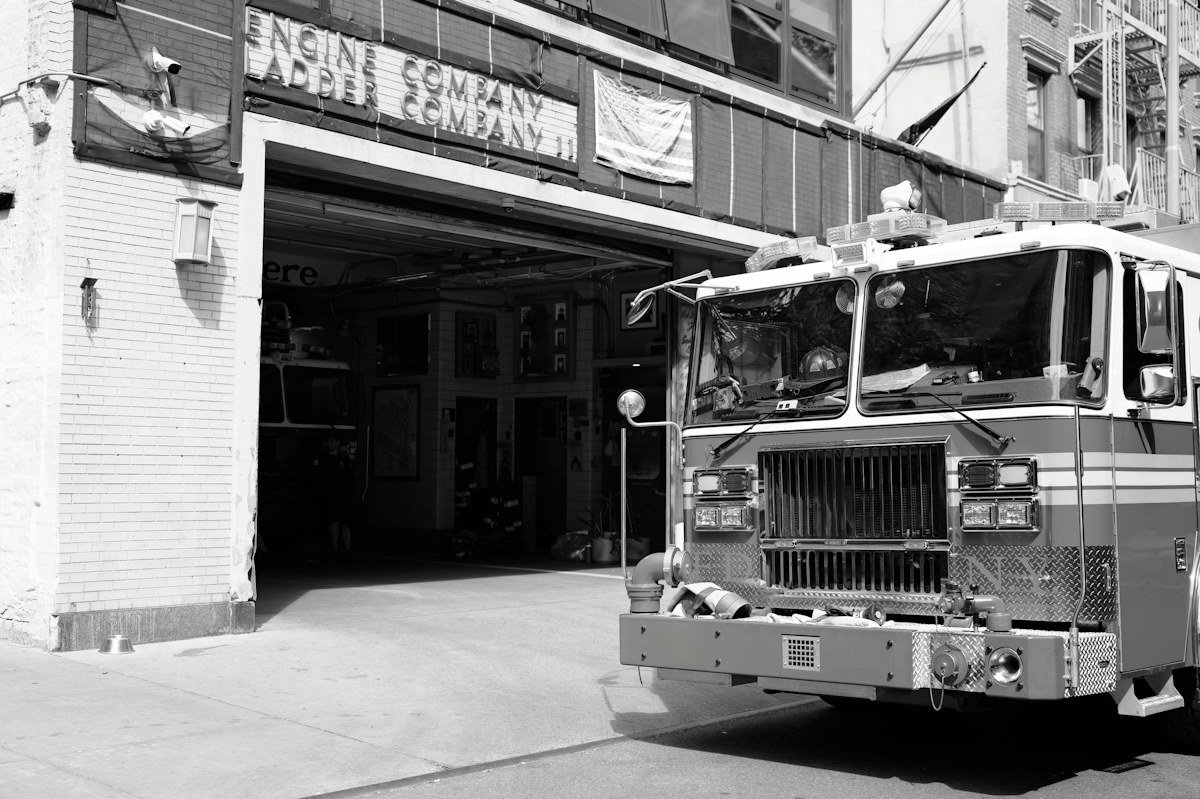 Illustrative fire engine, not connected to a particular incident