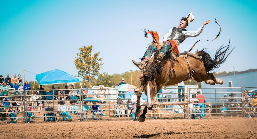 Fotografía de rodeo ilustrativa, no del Schuylkill Stampede